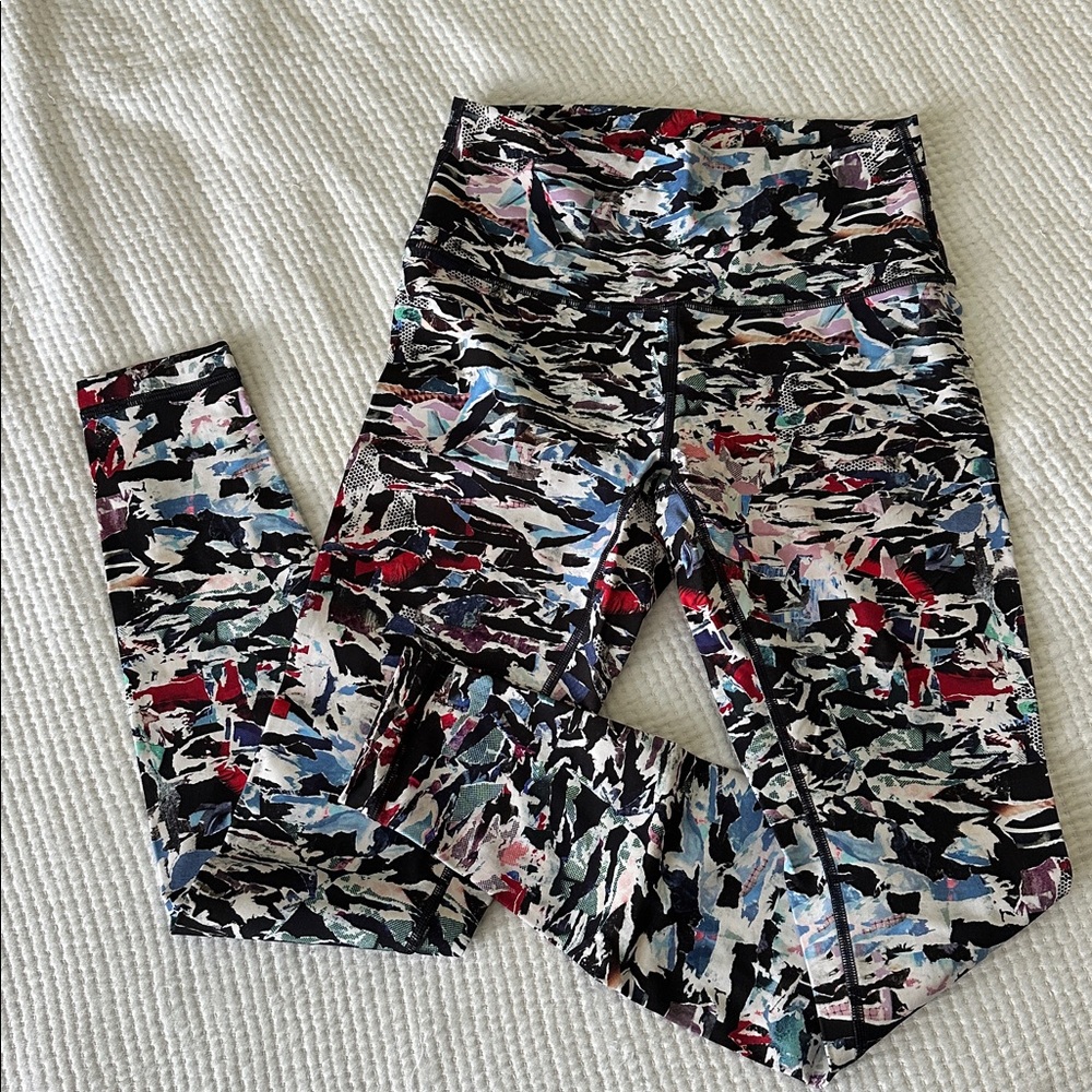 Lululemon Athletica Multicolor Abstract Leggings